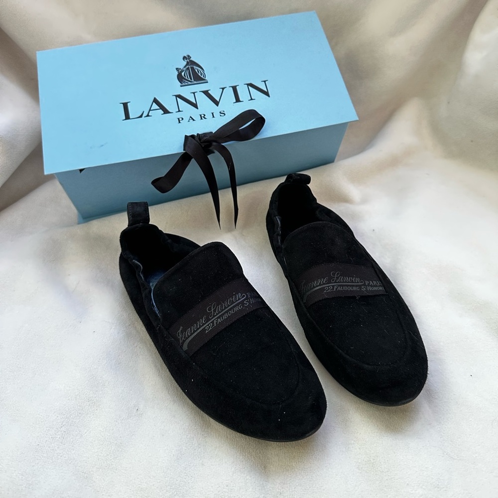 Lanvin suede loafers - size 36